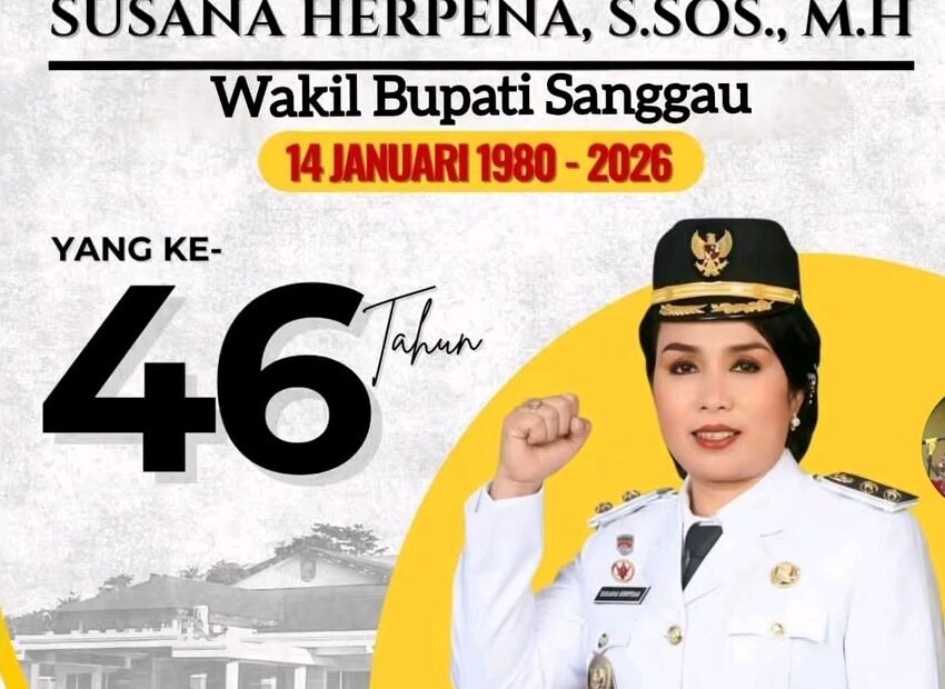 Sanggauinformamsi.com. Momentum ulang tahun ke-46 Wakil Bupati Kabupaten Sanggau, Ibu Susana Herpena, S.Sos., M.H, menjadi saat yang penuh makna, bukan hanya bagi keluarga, tetapi juga bagi masyarakat Sanggau yang menaruh harapan besar pada kepemimpinan beliau. Di tengah kesibukan menjalankan tugas pemerintahan, hari kelahiran ini menjadi pengingat akan perjalanan pengabdian yang telah dan terus dijalani dengan ketulusan.